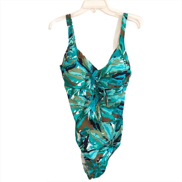 NWT Castaway Tropical One piece Swimsuit - Picture 1 of 9